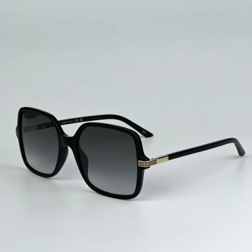 NEW Gucci GG1449S 001 Black Grey Women Square Sunglasses GG 1449S - Picture 6 of 11